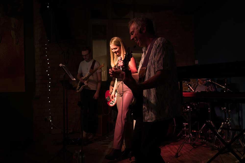 for-hire Quick Exit band at a gig